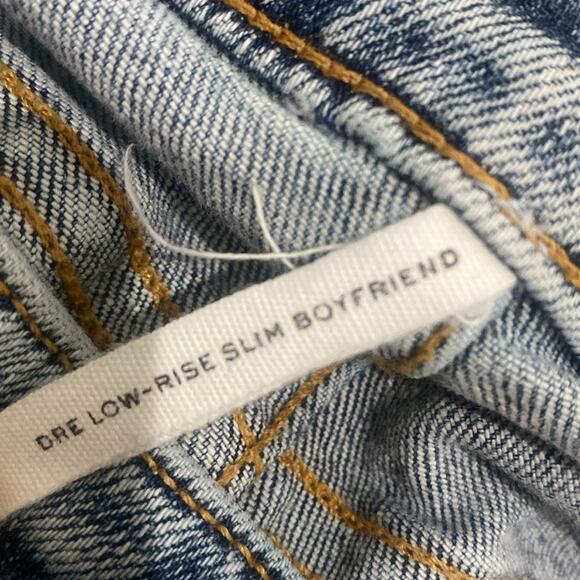 RAG & BONE Low Rise Slim Boyfriend Womens Sz 24 Distressed Light Wash - Picture 4 of 6